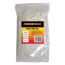 CABLE TIE, NYLON - NATURAL 200mm x 7.6mm [100] PACK