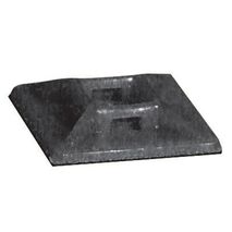 CABLE-TIE MOUNT, BLACK 19 x 19 SELF ADHESIVE [100]