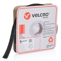 VELCRO LOOP, PS 0172 BLACK 25mm x 25m ROLL