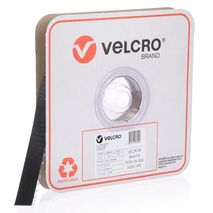 VELCRO HOOK, PS FR 8224 BLACK 25mm x 25m ROLL