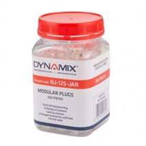 RJ MODULAR PLUG, 6P6C, SOLID AND STRANDED [200] JAR