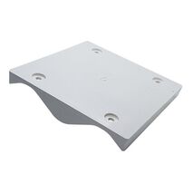 CORRUGATED MOUNTING BLOCK WHITE, 122mm X 122mm
