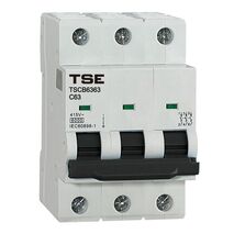CIRCUIT BREAKER, MINIATURE,MCB 3 POLE 6kA 16A DIN MOUNT (4)