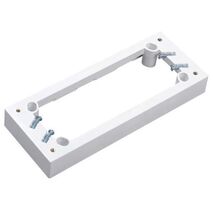 MOUNTING BLOCK, QUAD, WHITE 25mm (5)