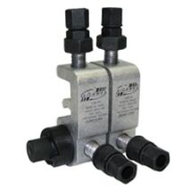 IPC BARE ALUMINIUM DOUBLE BOLT MAIN 16-210mm2, TAP 6-35mm2