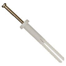ANCHOR, NAIL-IN ROUND HEAD NYLON YEL ZINC 6.5 x 50mm [12]