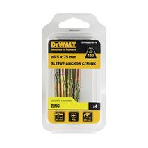 SLEEVE ANCHOR, CSK HEAD Z/P 6.5 x 75mm [4]