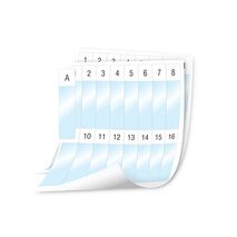 SHEET LABELS, WRAP, LAMINATED POLY, WHITE, 24 x 103mm [1008]