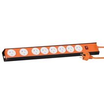 POWERBOARD 8 WAY METAL SURGE SPACED SOCKET