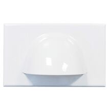 WALL PLATE, BULL NOSE, WHITE