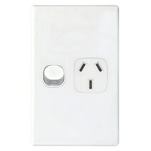 POWER POINT, SINGLE, 10A A SERIES, VERTICAL
