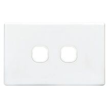 SWITCH PLATE ONLY, NO MECHS 2 GANG WITH COVER
