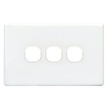 SWITCH PLATE ONLY, NO MECHS 3 GANG WITH COVER