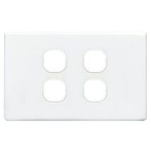 SWITCH PLATE ONLY, NO MECHS 4 GANG WITH COVER