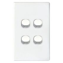 SWITCH, 16A, TWO WAY, 4 GANG VERTICAL
