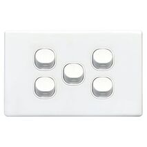 SWITCH, 16A, TWO WAY, 5 GANG