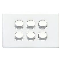 SWITCH, 16A, TWO WAY, 6 GANG