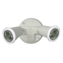 TWIN PVC LAMPHOLDER PACK WHITE