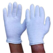 GLOVE,KNITTED POLY/COTTON WHITE, SIZE MENS