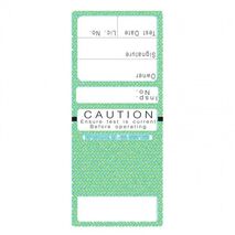 TEST TAGS, S/LAMINATING RECT GREEN (MAR~MAY) [100]