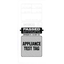 TEST TAGS, S/LAMINATING RECT BLACK (YEARLY) [100]