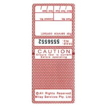 TEST TAGS, S/LAMINATING RECT RED (DEC~FEB) [100]