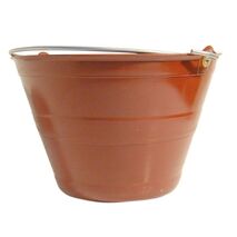 BUCKET, MASONRY 12 LITRE FLEXIBLE HDPE & METAL HANDLE