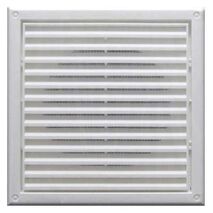 GRILLE, FIXED, WHITE, 150mm C/W INSECT MESH