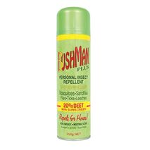 BUSHMAN PLUS 350gm AEROSOL 20% DEET WITH SUNSCREEN