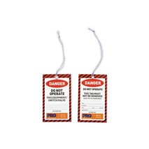 TAG,SAFETY DANGER 125 x 75mm NON TEAR,ALL WEATHER [100]
