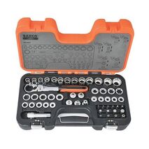 SOCKET SET, 53 PIECE IN CASE GO THROUGH