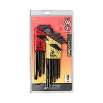 HEX KEY SET 22PCE L-WRENCH IMPERIAL/METRIC, BALL END