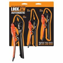 PLIER SET, SELF ADJUSTING 175,250mm CURVED, 200mm NEEDLE