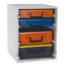 ROLACASE KIT WITH 2LRG AND 2 STD CASES,CLOSED LIDS