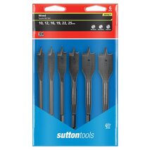 SPADE BIT, DRILL D501 SS6W SET 6PCE WALLET