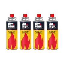 BUTANE GAS, 4 PACK BAYONET FITTING