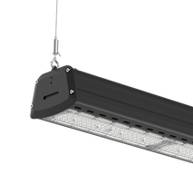 HANECO ARIS 150W LINEAR HIGHBAY 40x120D IP65 (Inc wiring) IK10 BLACK 5K 400mm0-10VDIM Brackets