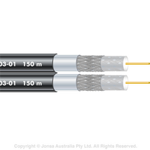 CABLE, COAXIAL RG6 TRI SIAMESE 150M