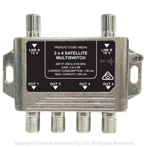 MULTISWITCH 2 WIRE END-OF-LINE 4 OUT SATELLITE IF