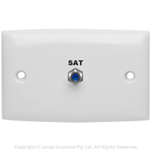 OUTLET WALLPLATE F FEMALE TO F FEMALE 3 GHZ FOXTEL