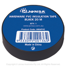HARDWARE INSULATION TAPE BLACK 20M