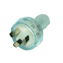 PLUG TOP Rewirable 3 PIN 10A CLEAR (Female)