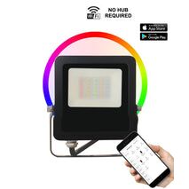 FLOOD LED SMART 30W Blk RGB IP65 5000K 2400Lm