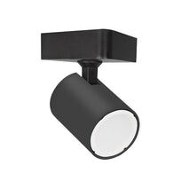 SPOT GU10 1 LIGHT/ADJ SQ BASE BLK IP20