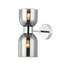 Wall Int S/M ES X 2 Opal 2 x Glass Ellipse w/Brass RND Bracket L215mm (Up/Dn)