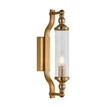 Wall Int S/M SES TUBULAR CLR Glass w/ Black Base