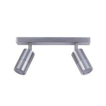 PILLAR  ADJ 4 Light GU10 Titanium IP44 SQ B/Plate
