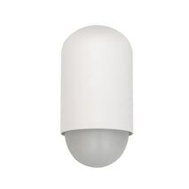 WALL S/M ES OVAL Matt Wh IP44 Opal Diff