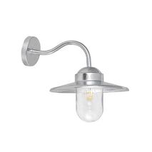 WALL S/M ES Sun Hat Matt Wh Alum IP44 Clr Glass Diff