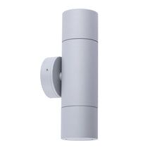 PILLAR D/ADJ 12V MR16 Matt Grey IP65 RND B/Plate